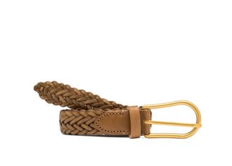Gianni Chiarini Womens Braided Leather Belt In Beige