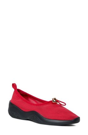 Loeffler Randall Raina Stretch Knit Flat in Red/Black at Nordstrom, Size 11.5
