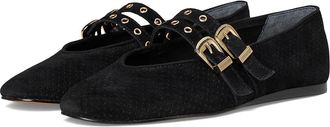 Dolce Vita Baylee Grommet Womens Flat Shoes Onyx : 8 M, Suede