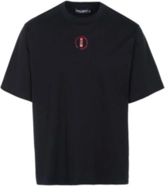 Dolce & Gabbana Heren, Tops, Zwart, Maat: XS