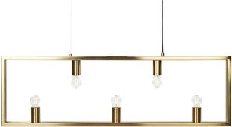 Beliani Beliani - Lampadario con lampadine multiple in metallo e ottone Bayas