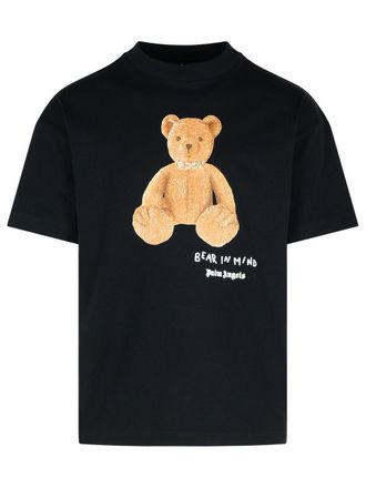 Palm Angels Bear Black Cotton T-Shirt