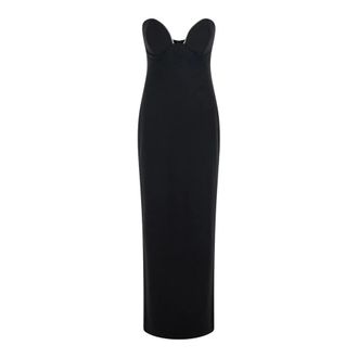 Solace London Sommer Maxijurk - Dames - Jurken - Zwart - Maat: M Poliester