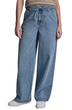 DKNY Hi Rise Trouser Jeans in Eden1 at Nordstrom Rack, Size 29 X 32