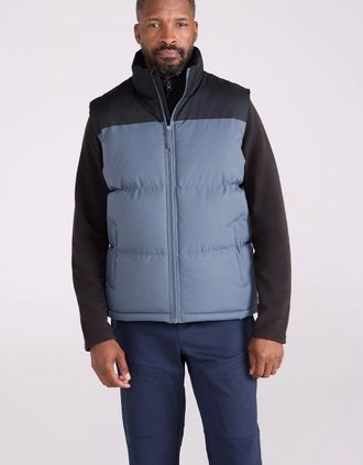 Mountain Warehouse Mens Mountain Warehouse Mens Rock Borg Padded Gilet - Grey - Size: 38/Regular