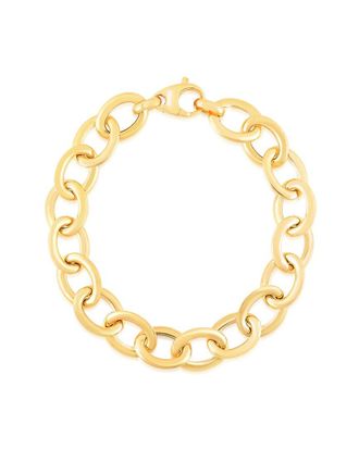 Chloe and Madison Chloe And Madison 14K Over Silver Bold Rolo Chain Bracelet