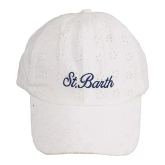 MC2 Saint Barth Caps, female, White, Size: ONE SIZE Baseball Cap with Embroidered Logo