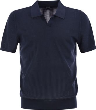 Fedeli Giza Cotton Short Sleeved Polo Shirt