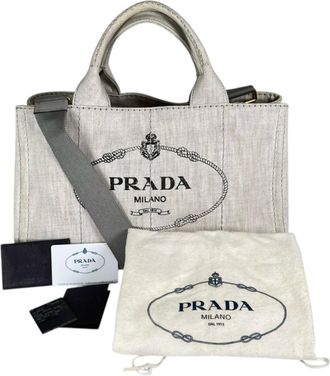 Prada Denim Tote Bag (Pre-Owned)