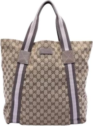 Gucci Pre-owned Tote Bags, female, Beige, Size: ONE SIZE Pre-owned Tote Bag
