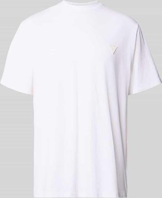 Guess T-Shirt mit Logo und Rundhalsausschnitt in Weiss, Gr&ouml;&szlig;e XXL