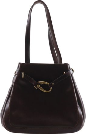 Bally Brown Leather Tote Bag (Pre-Owned)