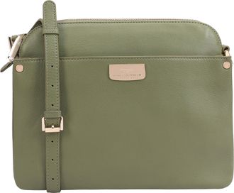 Paul Costelloe Womens Snowy Leather Cross Body Bag - Green - One Size