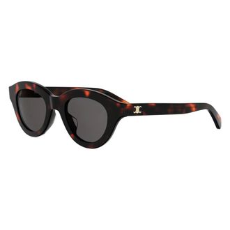 Celine Celine - Triomphe Mini Ronde Zonnebril - unisex - Accessoires - Bruin - Maat: 47 MM