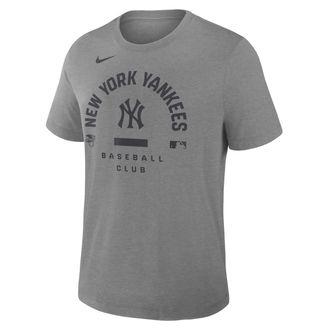 Nike New York Yankees Authentic Collection Early Work Nike Mens Dri-FIT MLB T-Shirt in Grey | 034J06GNK-HXK