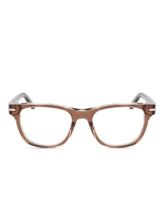 Nike rectangle-frame glasses - Brown