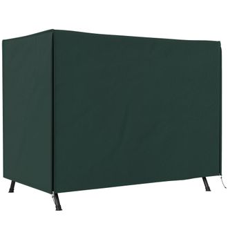 OUTSUNNY Cubierta para columpio 205x124x164cm verde oscuro