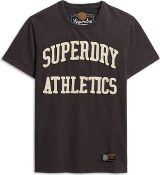 Superdry Vintage Athletic Katoen Bruin Tee - Heren - T-shirts - Bruin - S - Katoen - Tops