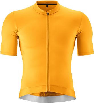 Gonso Radtrikot GONSO Road Jersey M, Herren, Gr. L, gold (goldfarben), 84% Polyester, 16% Elasthan, Rundhals, Trikots Radtrikot, Herren Fahrradtrikot kurzar