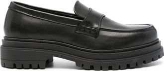 Alohas Obsidian leather loafers - women - Rubber/Calf Leather/Calf Leather - 41 - Black