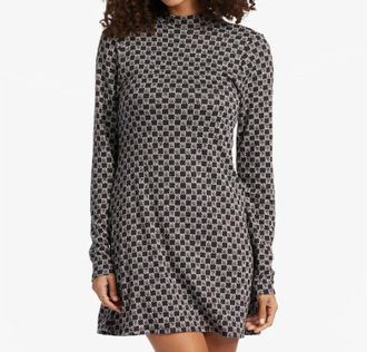 Billabong Everleigh Mock Dress In Black Pebble