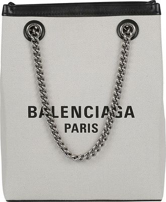 Balenciaga Beige Logo Satchel