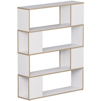 Vicco Divisorio per ambienti Eneos, Bianco/quercia, 100 x 124.5 cm, Vicco