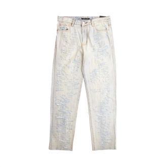 Embellish Mens Blasted Denim Jeans In Powder Wash