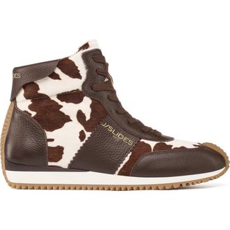 J/Slides Luna High Top Sneaker in Dark Brown at Nordstrom, Size 9.5