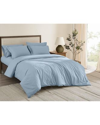 Brooklyn Loom Solid Cotton Percale Duvet Set
