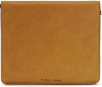 Brunello Cucinelli Portadocumentos de Piel - Accessories - Hombre - Marr&oacute;n - ONE SIZE