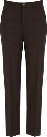 BRIGLIA 1949 Brown Jean Wool-Blend Pants
