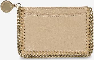 Stella McCartney Rechteckiger Kartenetui aus Kunstleder mit Ketten Falabella
