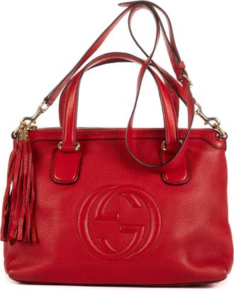 Gucci Pre-owned Womens Soho Medium Shoulder Bag - Red - One Size