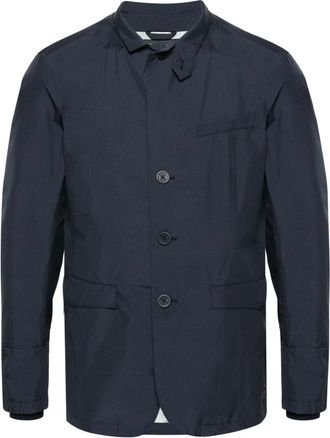 Herno Marineblauwe Lichtgewicht Jas - Heren - Zomerjassen - Blauw - XL - Jassen