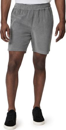 Paige Lee Drawstring Terry Cloth Shorts in Evening Hills at Nordstrom, Size Small