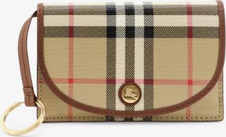 Burberry Portafoglio in tela spalmata con motivo Check - BURBERRY - gender_Woman