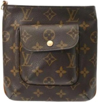 Louis Vuitton Pre-owned Clutches, female, Brown, Size: ONE SIZE Pre-owned Monogram Pouch