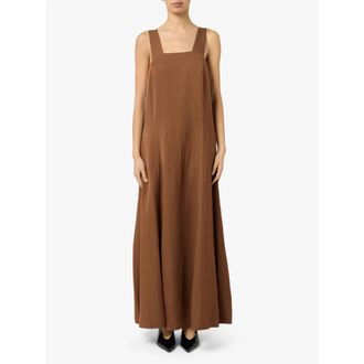 Manila Grace Maxi Jurk - Dames - Maxi kleedjes - Bruin - S - Kleedjes