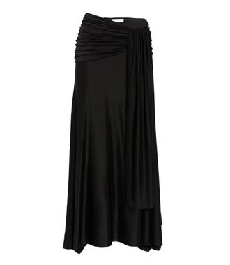 Paco Rabanne Rabanne Drape-Detail Maxi Skirt Size S