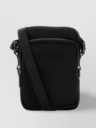 Dsquared2 logo canvas messenger bag