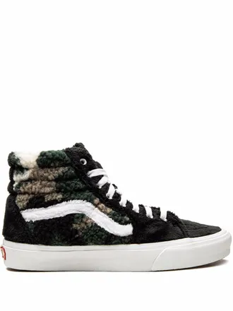 Vans Sk8-Hi Sherpa Camo sneakers - unisex - Rubber/Fabric/Fabric - 7 - Black