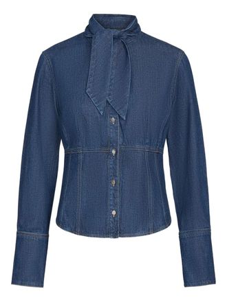 TWP Fifis denim shirt - women - Cotton - L - Blue