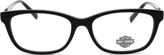 Harley-Davidson HD0578 Rectangular Acetate Eyeglasses - Black