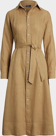 Polo Ralph Lauren Belted Linen Shirtdress
