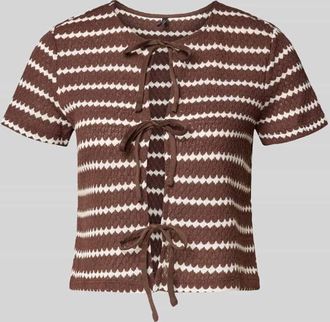 Only Regular Fit Strick-Shirt mit Baumwoll-Anteil Modell EVA in Schoko, Gr&ouml;&szlig;e XL