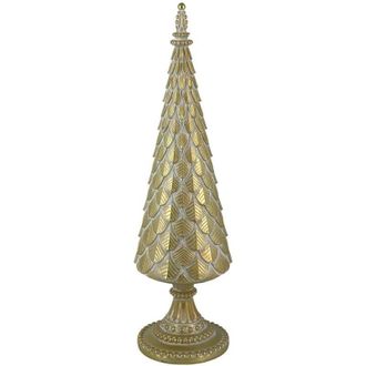 Vacchetti Rbol Resina Oro Cm12x12h42