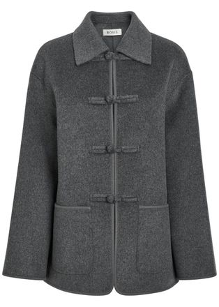 R&oacute;he Pankou Wool and Cashmere-blend Jacket - Dark Grey - 40 (UK12 / M)