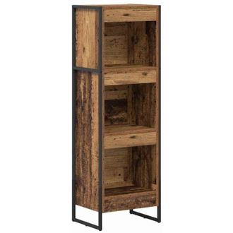vidaXL Book Cabinet Old Wood 40 x 30 x 121 cm Engineered Wood vidaXL