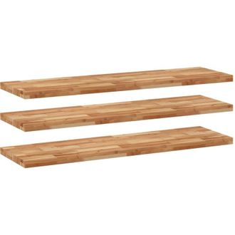 vidaXL Estante Flotante 3 Uds Madera Acacia Acabado Aceite 140x40x4cm Vidaxl